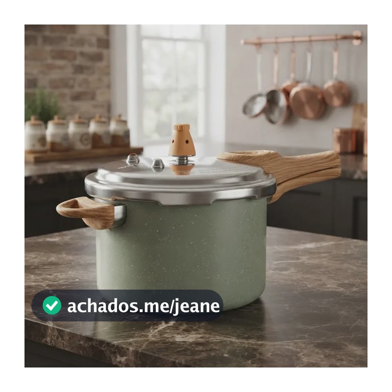 Panela De Pressão Brinox Indução Antiaderente Verde Botanika