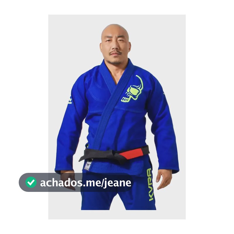 Kimono De Jiu Jitsu Kvra New Era Azul Royal/verde Fluor Azul A1