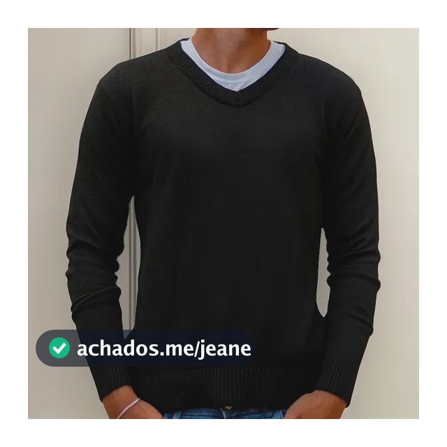Sueter Masculino Decote V Blusa Lã Cardigan Básico Tricot