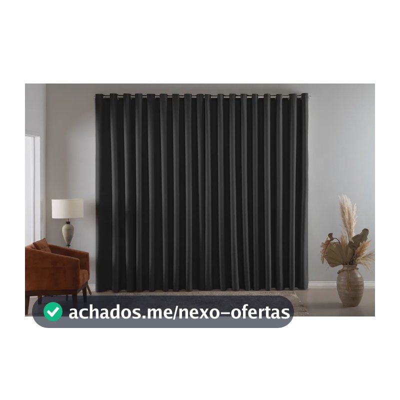 Cortina Blackout Em Tecido 6,00x2,80 Corta Luz Avelã