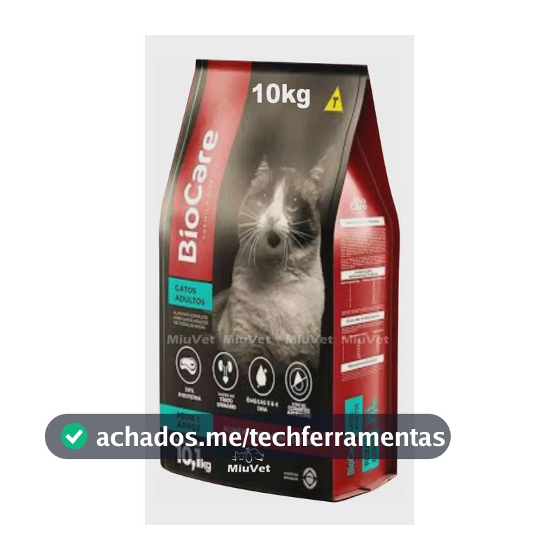Ração Gato 10kg Premium Especial Adulto Peixe e Arroz Biocare