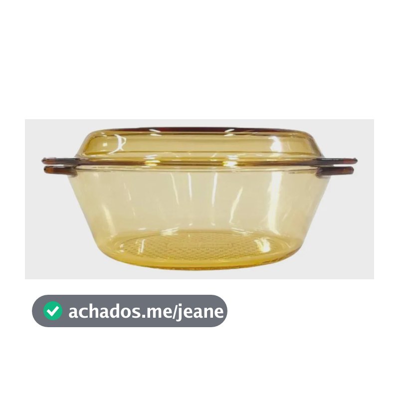 Tigela/terrina C/ Tampa 1,5 Litros Âmbar N249187-2 - Quanhe
