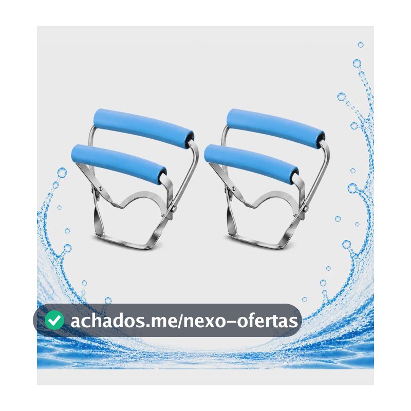 Kit 2 Pegador Alça Galão Garrafão De Água Oferta Azul
