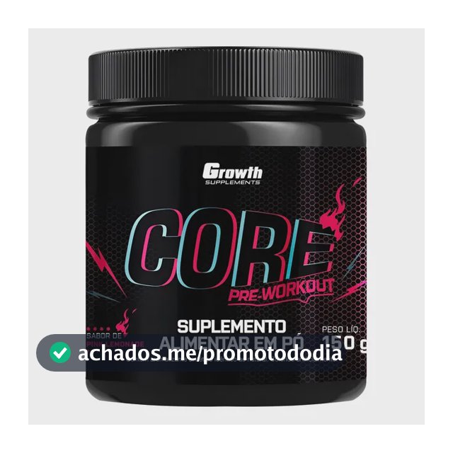 Pré Treino Core 150g Growth Supplements Limonada Rosa
