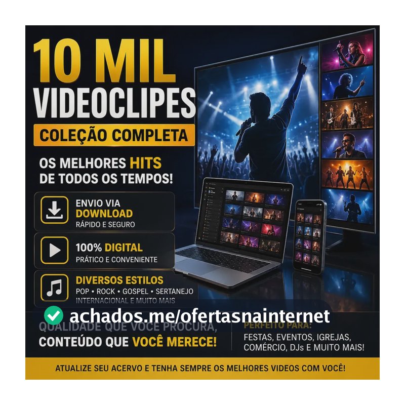 10 Mil Videoclipes Mp4 - Atualizado Edição Limitada
