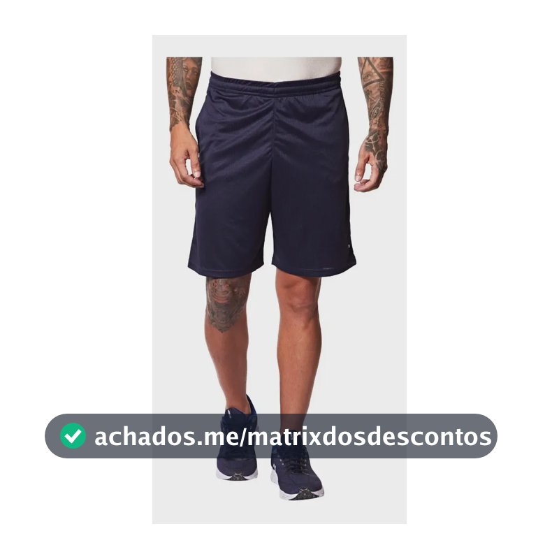 Bermuda Masculina Performance Knit 10 Puma Azul-marinho Liso P