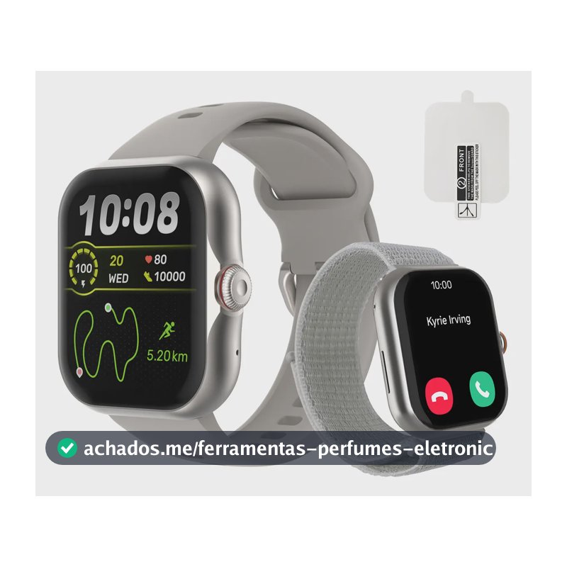 Smartwatch Bettdow Fb055 1.85" Esportivo Ia Gps 3atm Música Prateado
