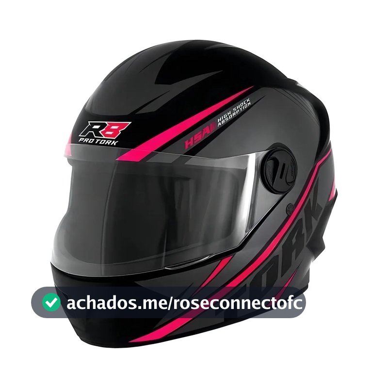 Capacete Moto Fechado Masculino E Feminino Pro Tork R8 Fosco Cor Rosa Tamanho do capacete 60