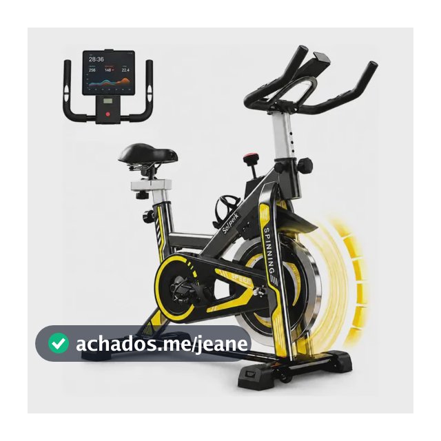 Bicicleta Spinning Romantic Crown Preto Roda Inércia 13kg