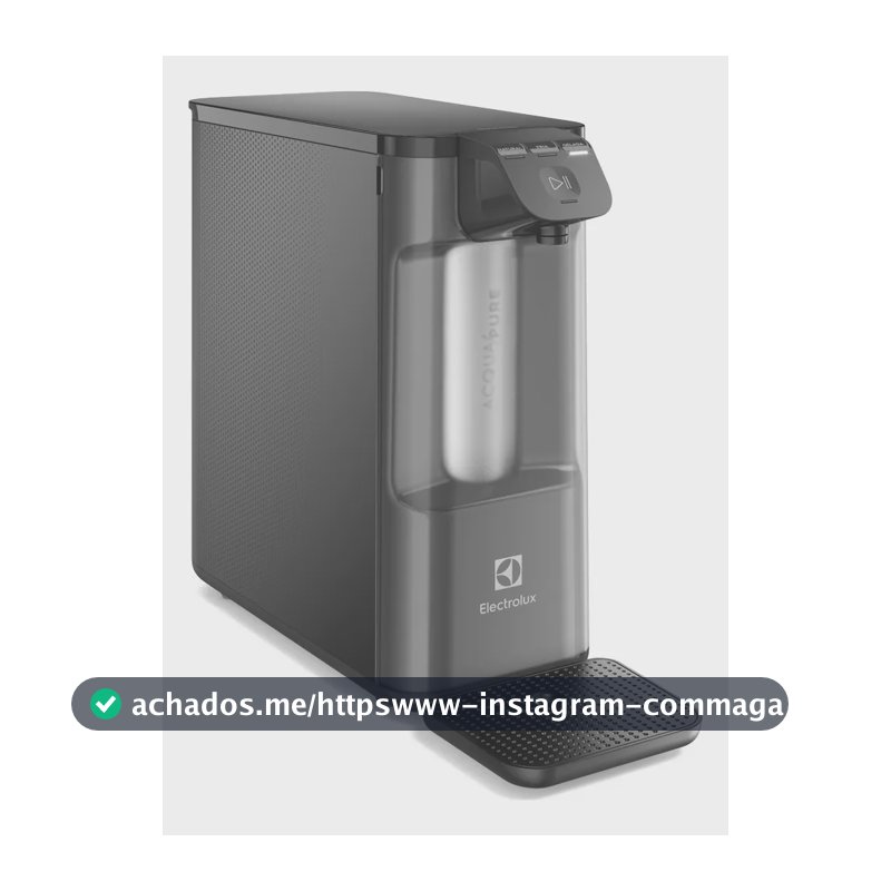 Purificador de Água Gelada Fria e Natural Elétrico Compacto Eletrônico placa Filtro refil 6 meses ou 3000l Painel Touch Bivolt Cinza PE12G Electrolux