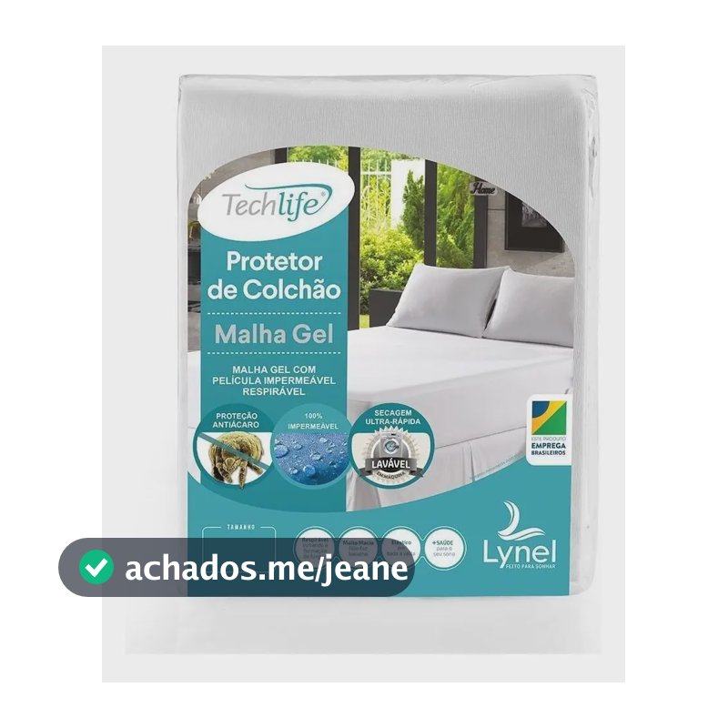 Protetor Colchão Impermeável Malha Gel Lynel Solteiro
