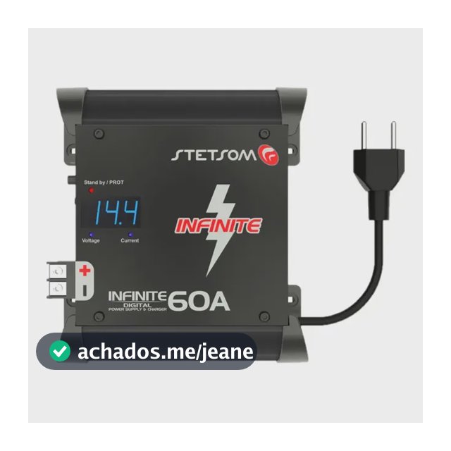 Fonte Carregador Stetsom Infinite 60A Para Som Automotivo e Bateria Bivolt