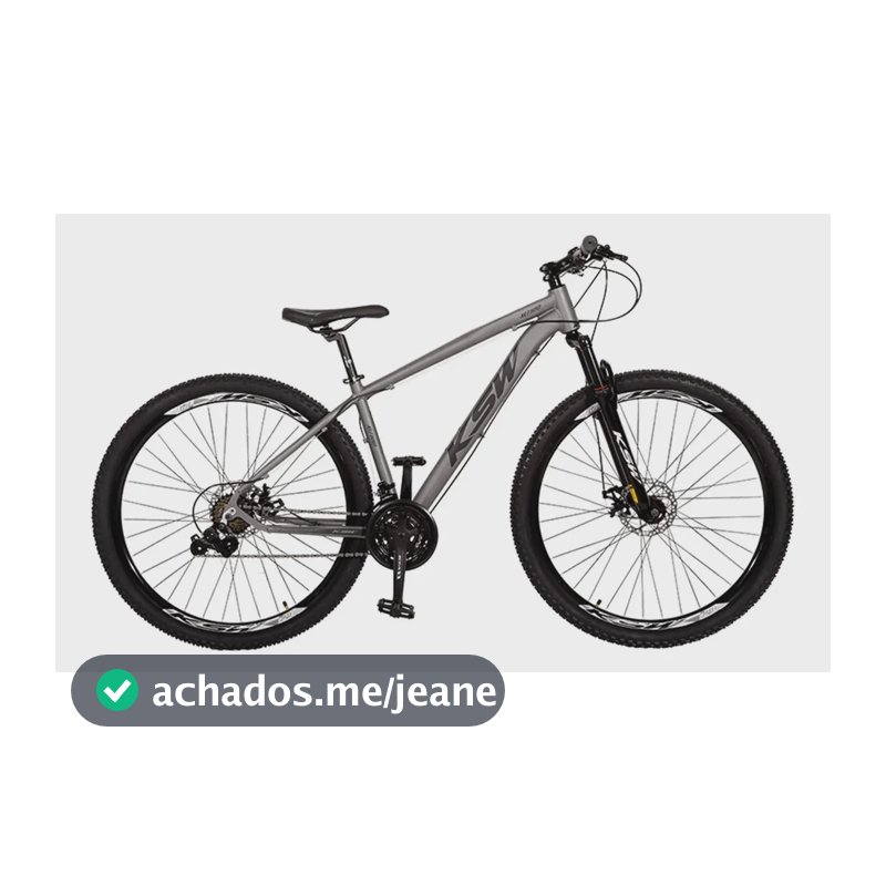 Bicicleta Aro 29 Ksw Xlt 100 24 Marchas Alumínio Freio Disco Cinza/preto 21