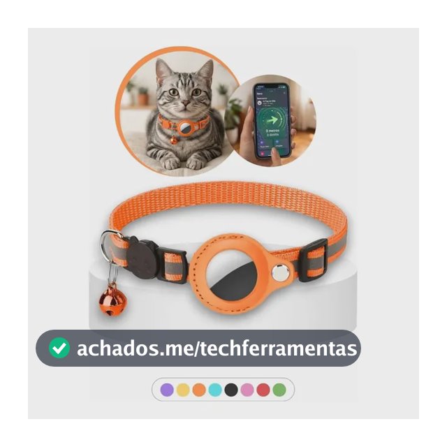 Coleira Suporte Para Airtag Apple Pet Animal Gato
