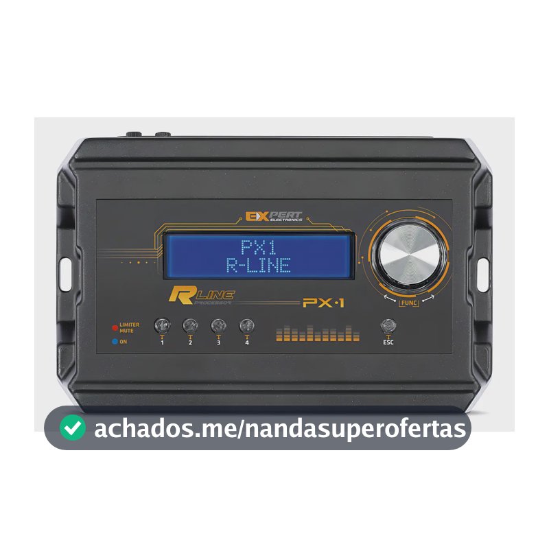 Processador De Audio Automotivo Banda Expert Px-1 Pro Limite PX1 Crossover