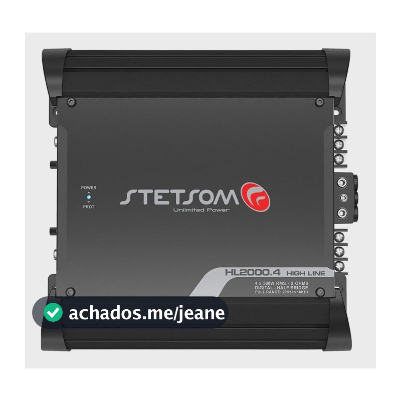Módulo Amplificador Stetsom Hl 2000.4 2 Ohms 4 Canais