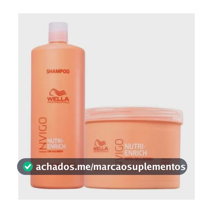 Wella Kit Nutri Enrich Shampoo 1l+ Masc 500ml