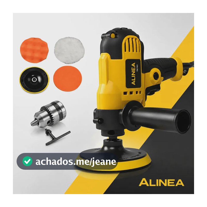 Lixadeira Politriz 2 em 1 Automotiva Multifunções Profissional 5000rpm Com Mandril 5 Polegadas Furadeira Parafusadeira