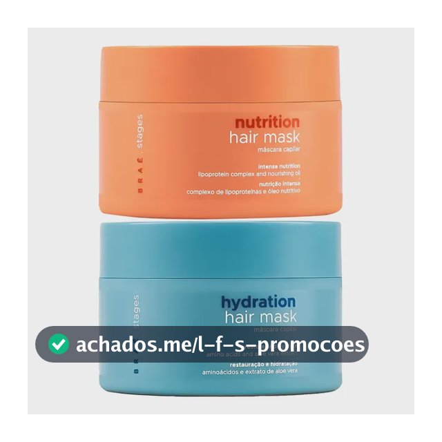 Máscaras De Tratamento Nutrição + Hidratação Stages - Braé