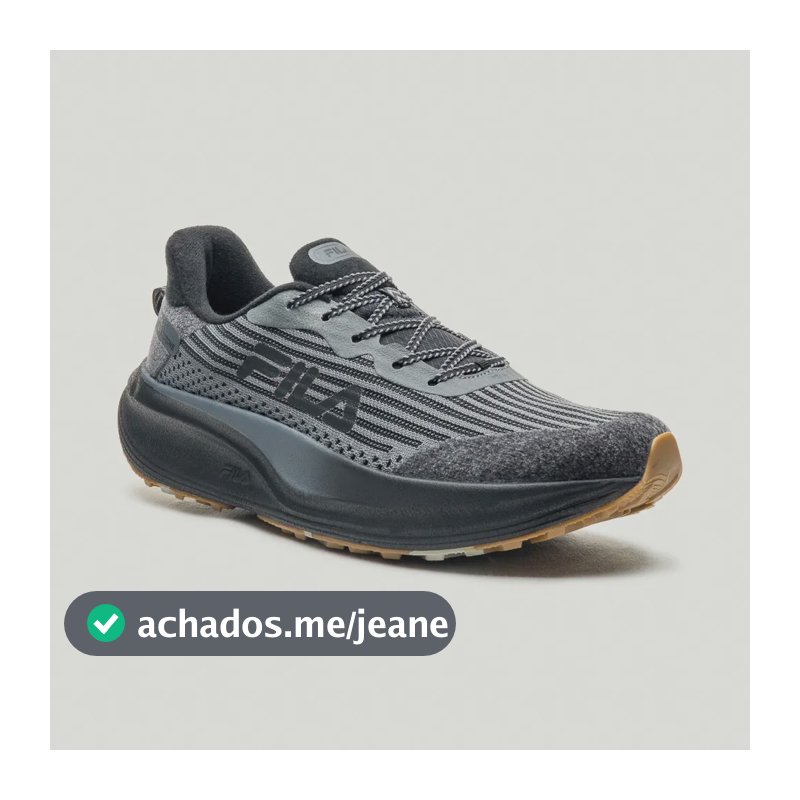 Tenis Fila Masculino Racer Speedzone Tr Grafite/preto Liso 40 Br