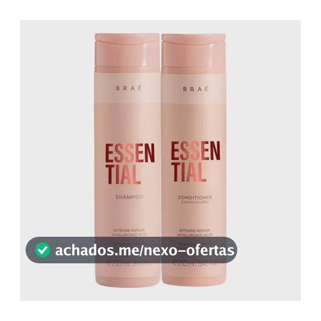Kit Braé Essential Duo Diário Shampoo/Condicionador para Cabelos Danificados