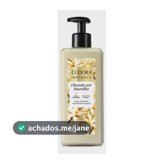 Creme Hidratante Corporal Obsessão Por Baunilha 400ml Obsessão Por Baunilha