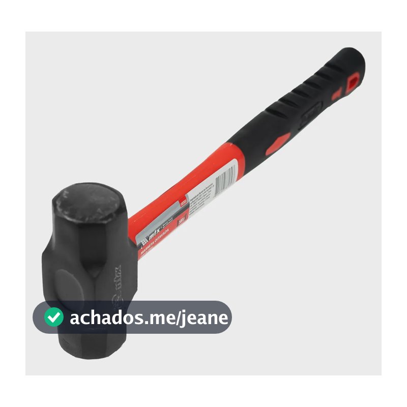 Marreta Oitavada Cabo De Fibra 30 Cm 500g 1pc Mtx