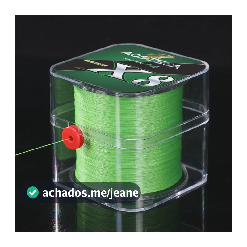 Linha De Pesca Multifilamento 300m 8 Fios Pe Super Forte X8 Verde 0.28mm 20kg