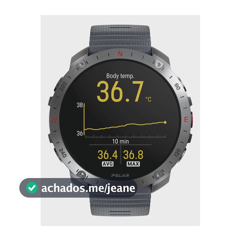 Relógio Outdoor Polar Grit X2 Pro Stone Gray
