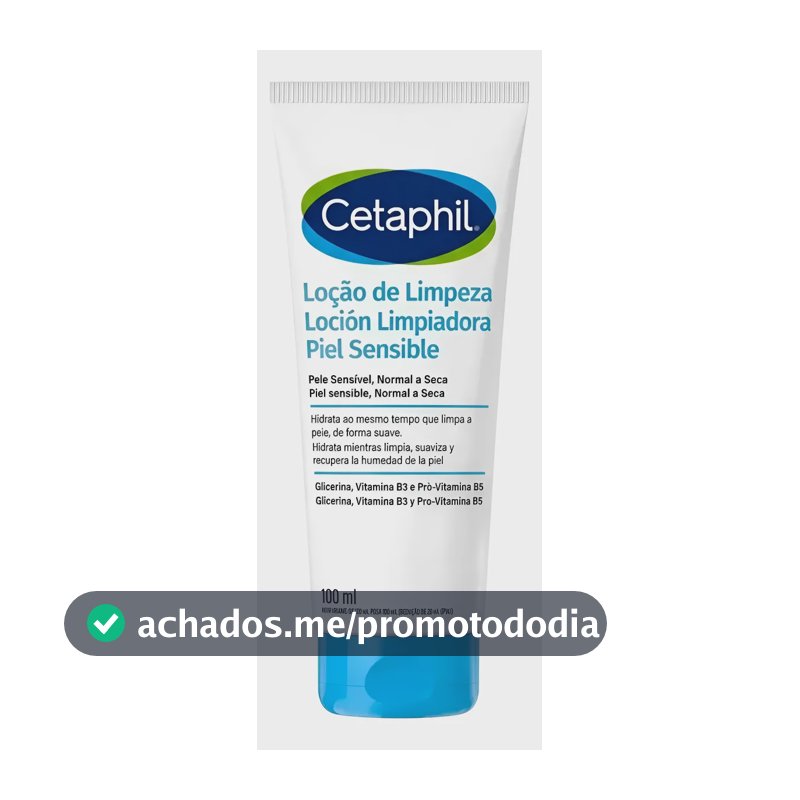 Cetaphil Loção De Limpeza 100ml Pele Seca E Sensível Normal A Sensível Dia