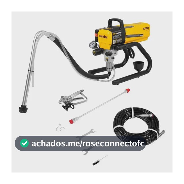 Vonder Airless 1,2 Hp Máquina De Pintura 900W com mangueira pistola e acessórios