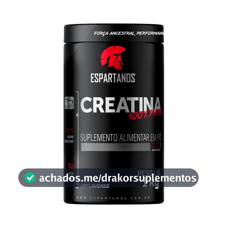 Creatina Espartanos em pó Sem sabor x 1kg