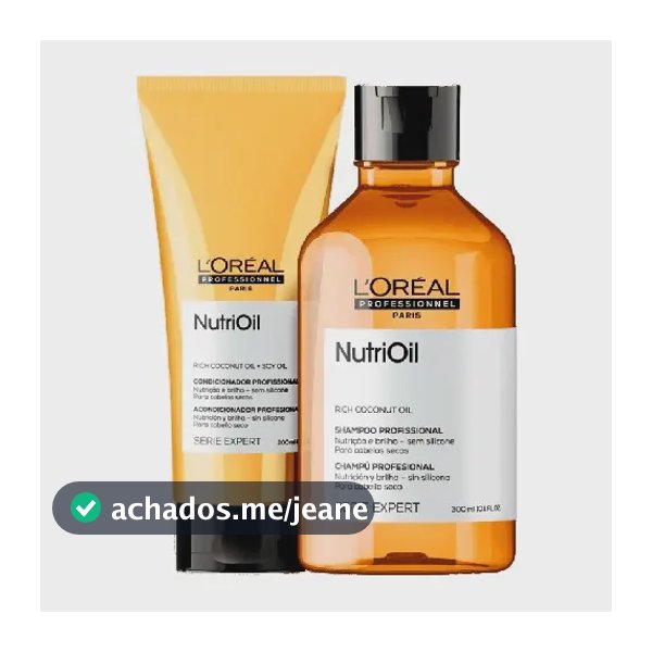 Kit Shampoo Nutrioil 300ml E Condicionador 200ml - L'oreal
