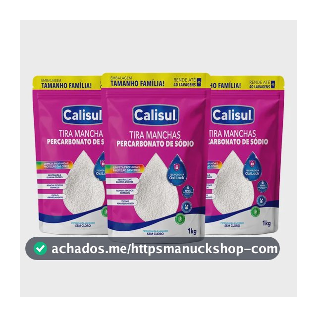 Percarbonato De Sódio Limpador Clareador Tira Manchas - 3kg