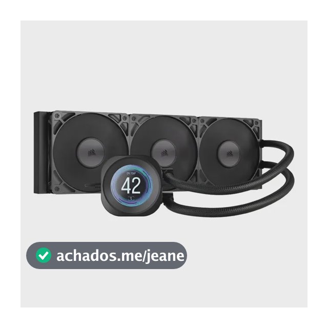 Refrigerador De Cpu Líquido Corsair Nautilus 360 Rs Black Preto