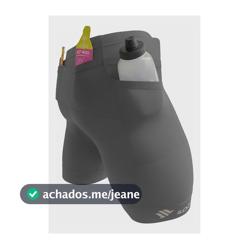 Bermuda De Compressão Masculina  6 Bolsos Sportbr Cinza  Cinza-escuro Liso M