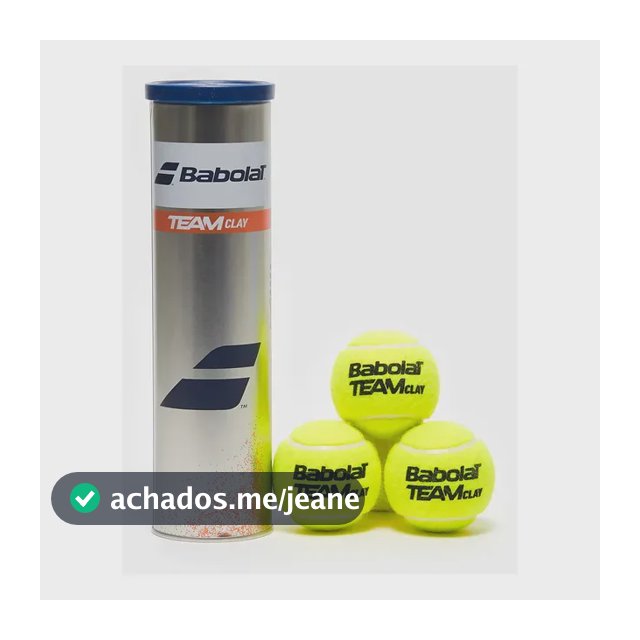 Bola De Tênis Babolat Team Clay Tubo Em Lata Com 4 Bolas