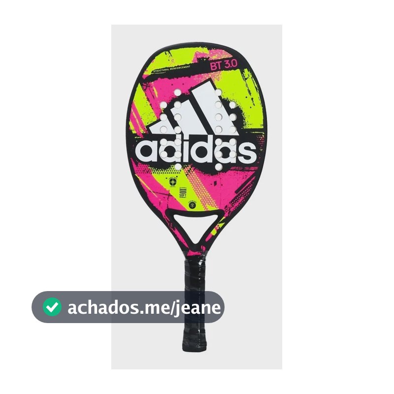 Raquete De Beach Tennis adidas Bt 3.0 Rosa/amarelo Cor Rosa