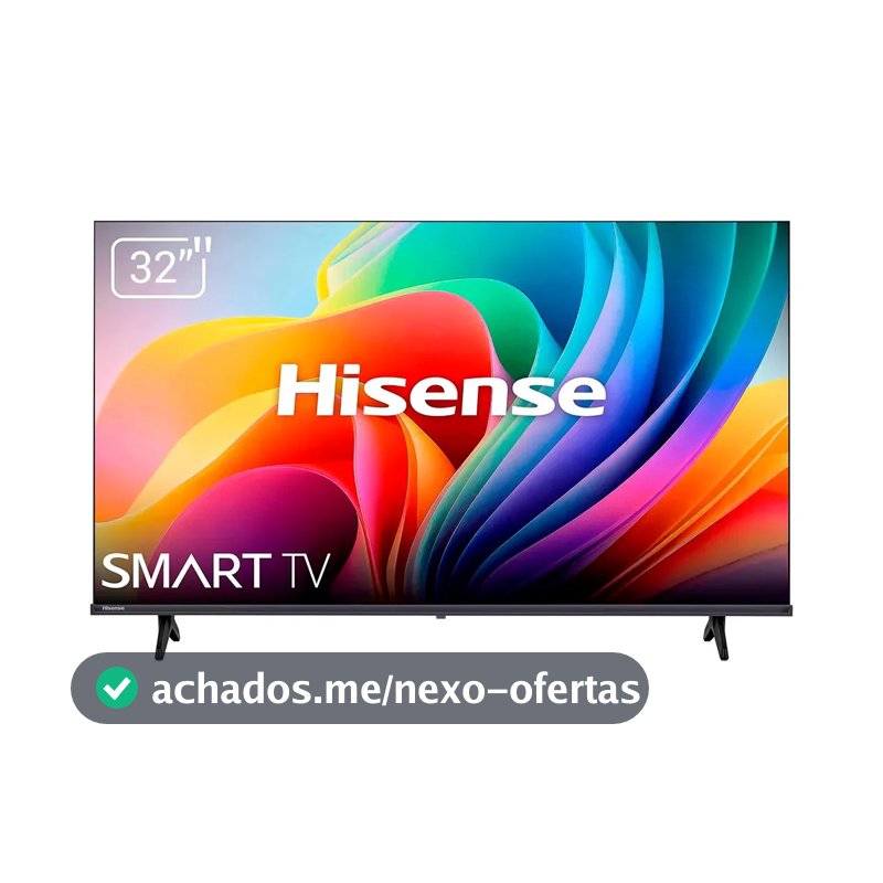 Smart TV Hisense HD 32" Polegadas 32A4NV com HDR10, DTS Virtual X, Compatibilidade Alexa