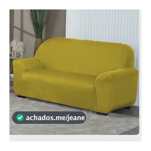 Capa De Sofá Lisa Avulsa 3 Lugares Elastex