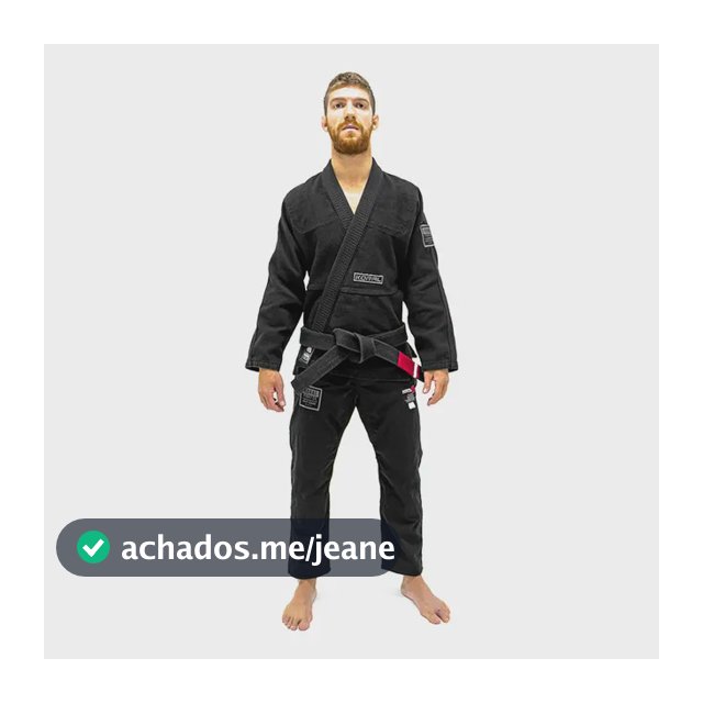 Kimono Jiu Jitsu Koral Classic Slim Fit Preto
