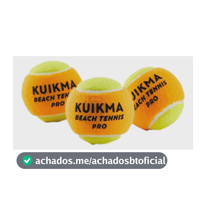 Kit Com 3 Bolas Kuikma Beach Tennis Decathlon (ex Sandever) Amarelo