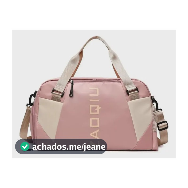 Bolsa Mala De Mão 10kg Feminina De Bordo Viagem Grande Cor Rosa