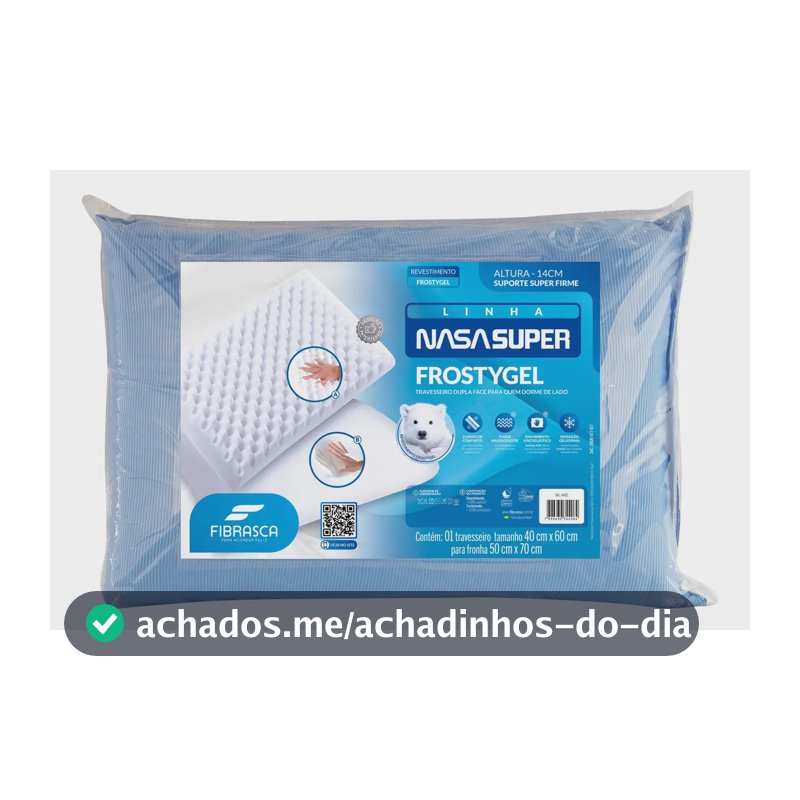 Travesseiro Massageador Frostygel Geladinho Fibrasca Azul