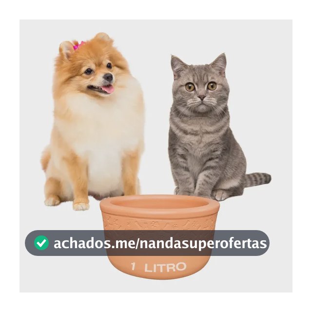 Bebedouro Comedouro De Barro Cerâmica Pote Cão Pequeno Porte