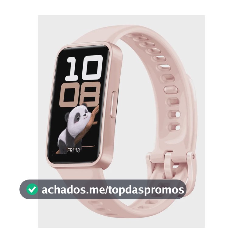 Smartwatch HUAWEI Band 10 Caixa de Polímeros Duráveis Análise do Sono em Nível Profissional Assistente de Bem-estar Emocional Relógio Smartwatch Compatível com Android e iOS Rosa