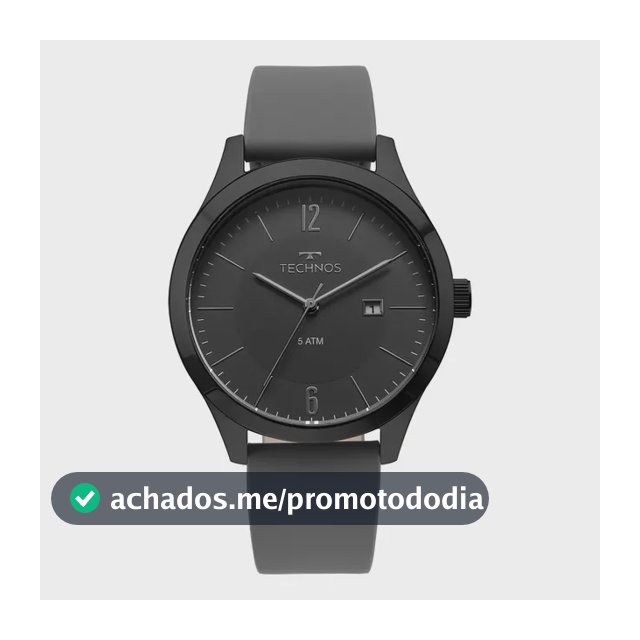 Relógio Masculino Technos Steel Cinza