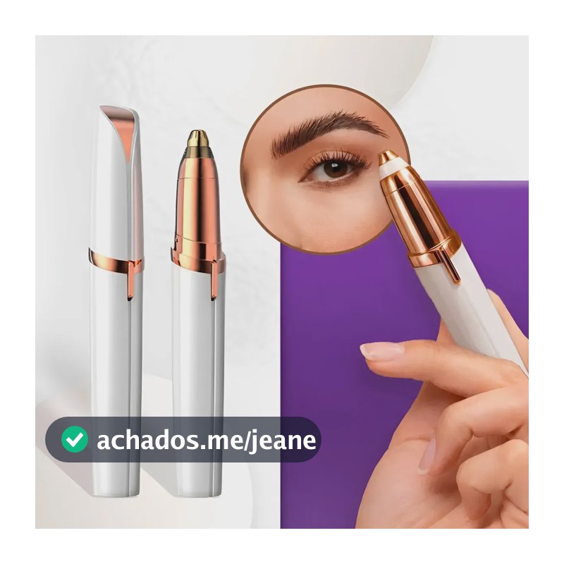 Caneta Depiladora Elétrica Feminina Sobrancelha Facial Recarregável Usb Portátil Aparador De Pelos Rosto Buço Precisão Led Removedor De Pelos Sem Dor Compacta Para Pele Sensível Preta Black Raipe