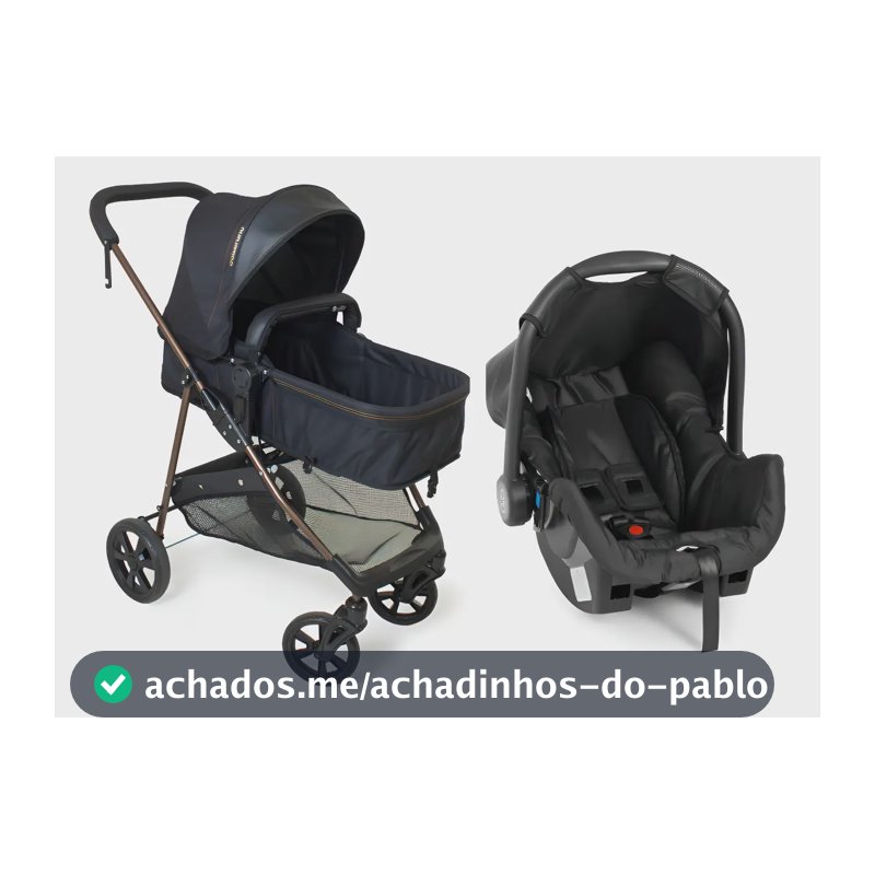 Carrinho Bebê Conforto Napoli Travel System Cobre Galzerano