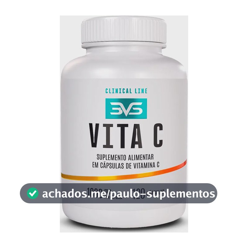 Vitamina C 100% Pura E Concentrada - Fórmula Exclusiva Com 1000mg Por Cápsula - 120 Cápsulas